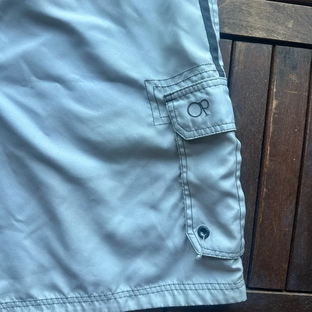 OP Light Gray Cargo Swim plus size trunks size 40-42